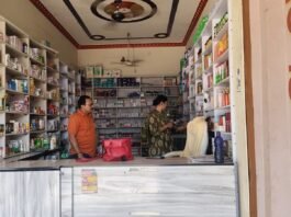 औषधि विभाग द्वारा 06 मेडिकल स्टोर्स में की गई सघन जांच