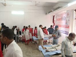 रक्तदान शिविर का आयोजन,,लोरमी,,,,